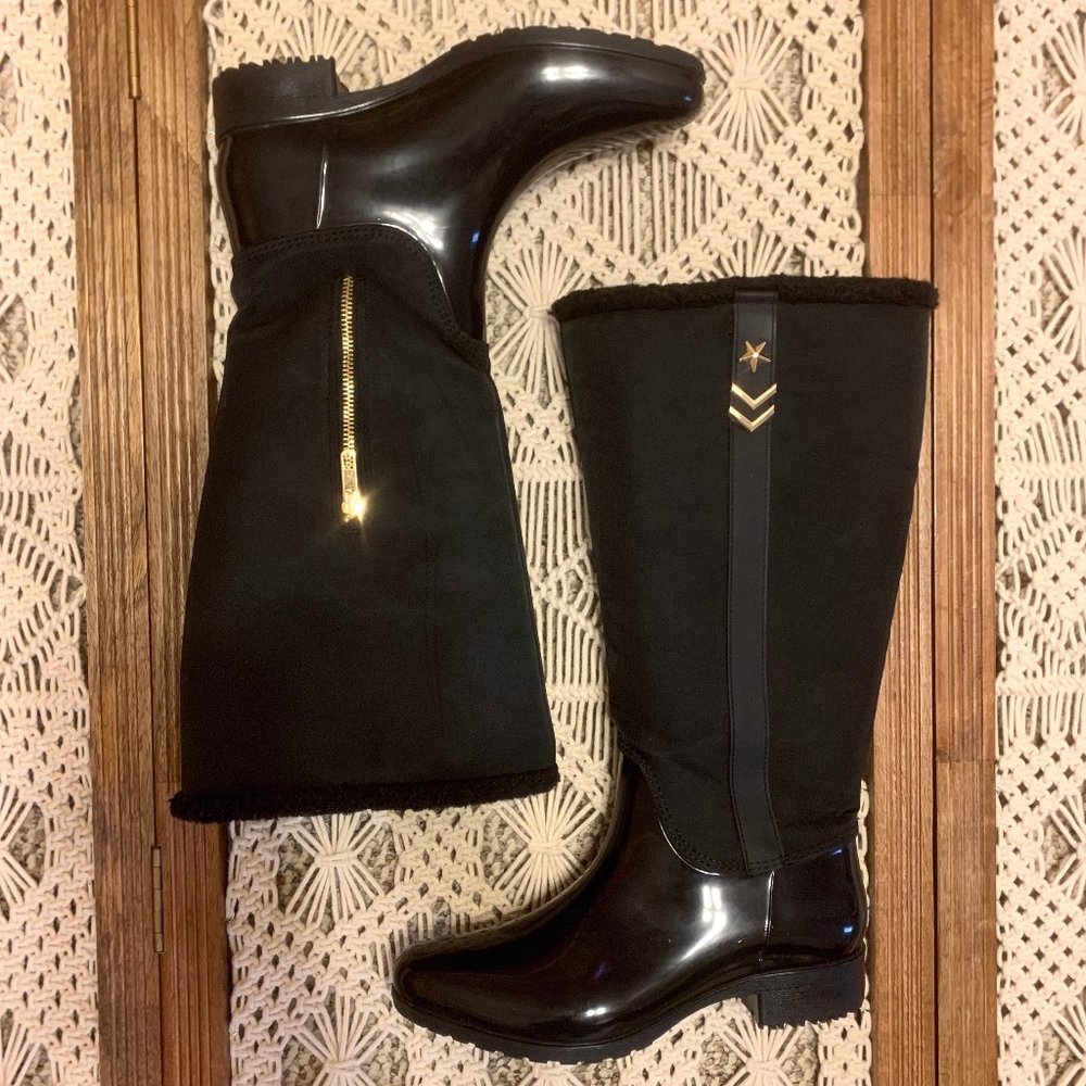 Tommy Hilfiger Fleece Lined Rain Snow Boot Size 9